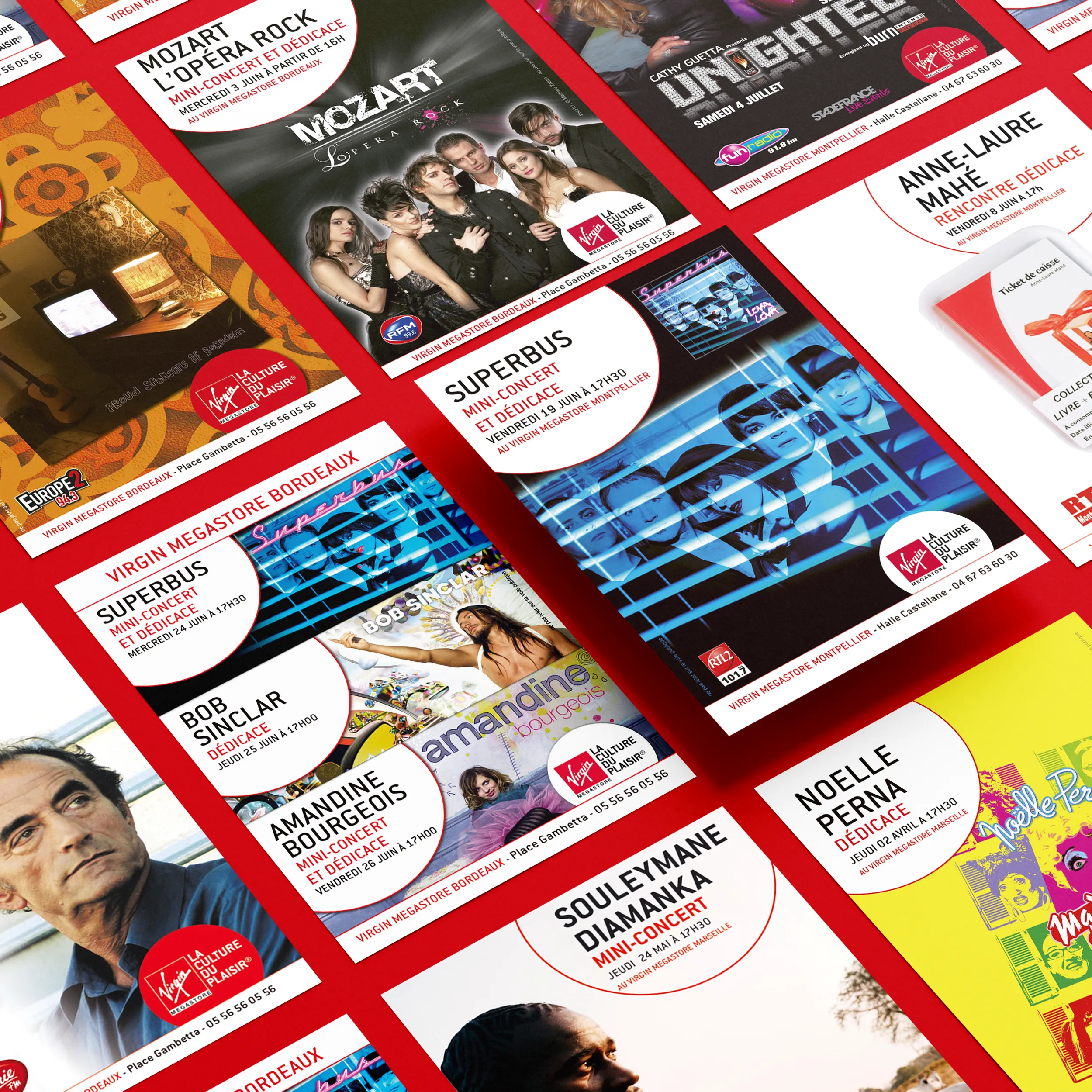 projet : Virgin Megastore - Flyers